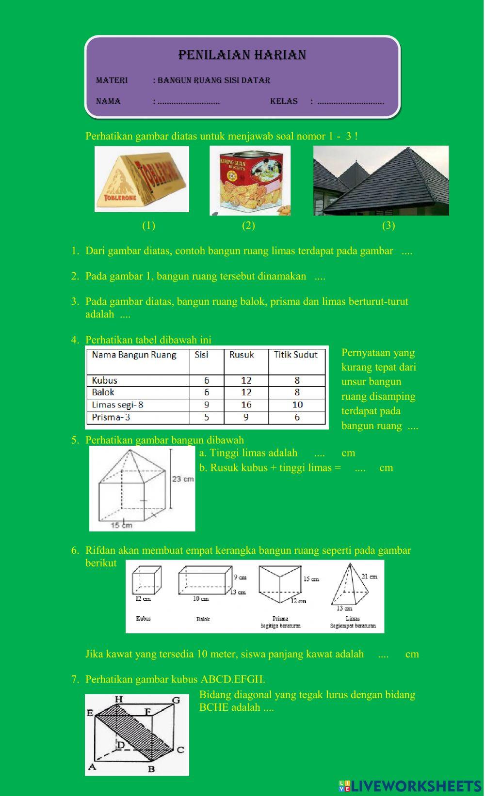 PH Bangun Ruang Sisi Datar