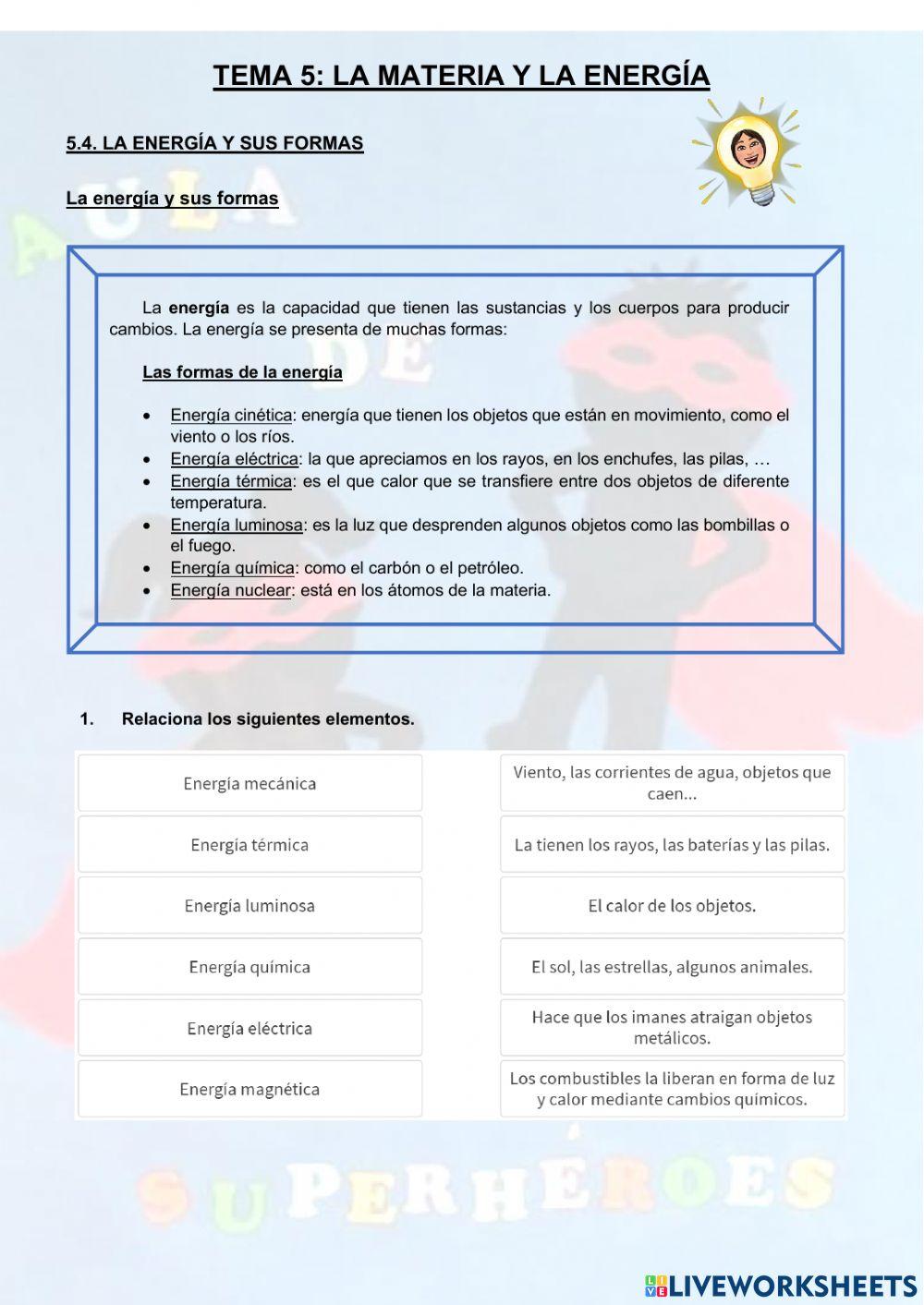 La energía y sus fuentes