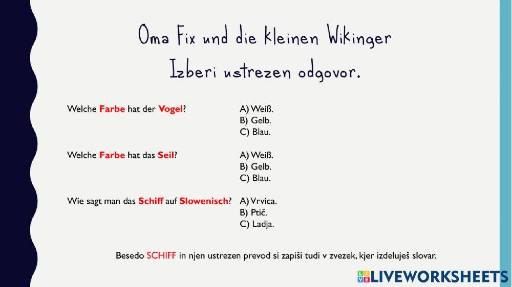 Oma Fix und die kleinen Wikinger - 5. del