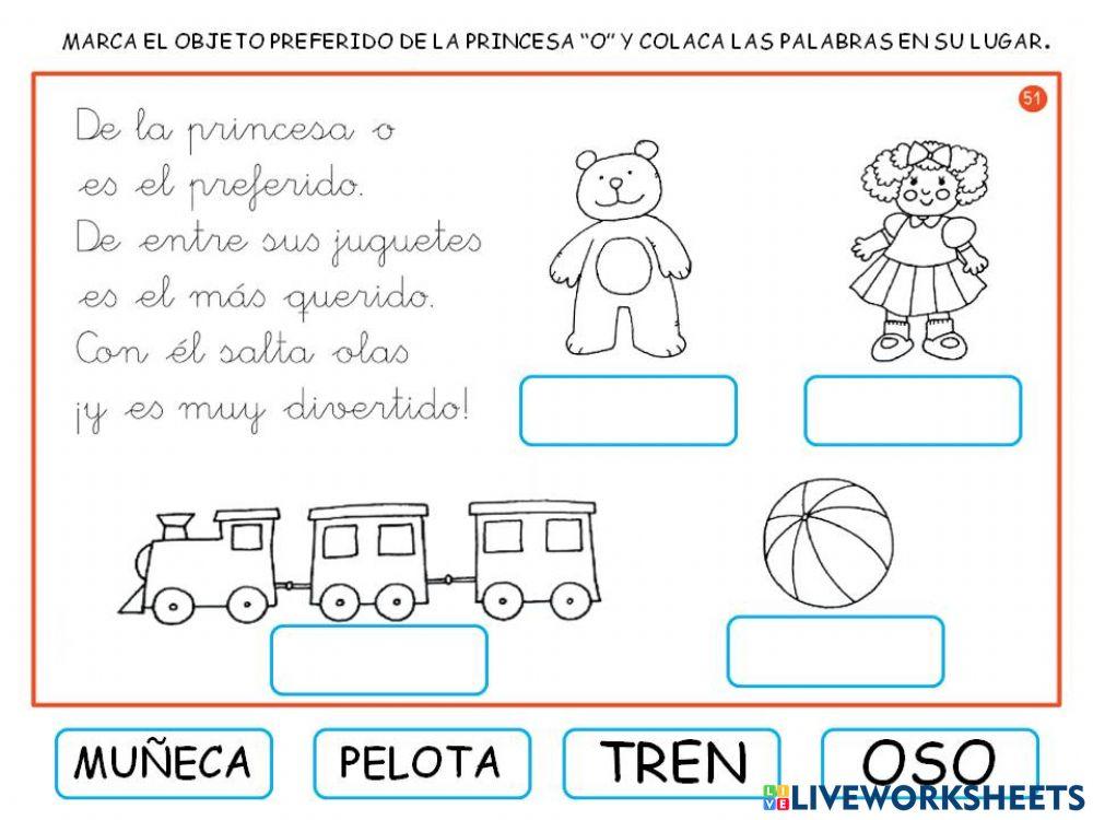 Ficha  letrilandia oso