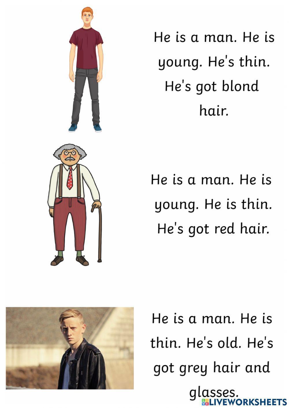 Happy street 1 describe people