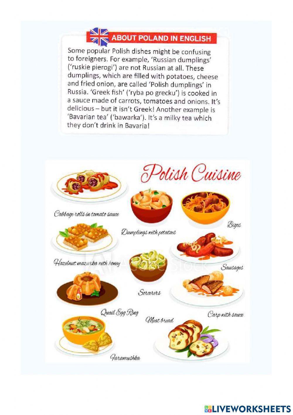 Polish food in English