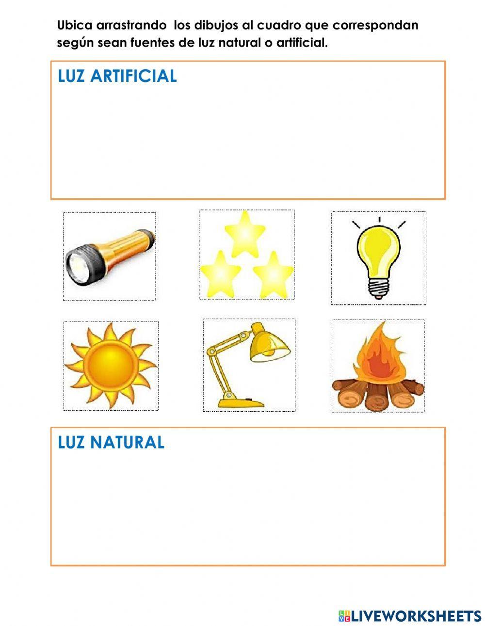 Luz artificial y luz natural