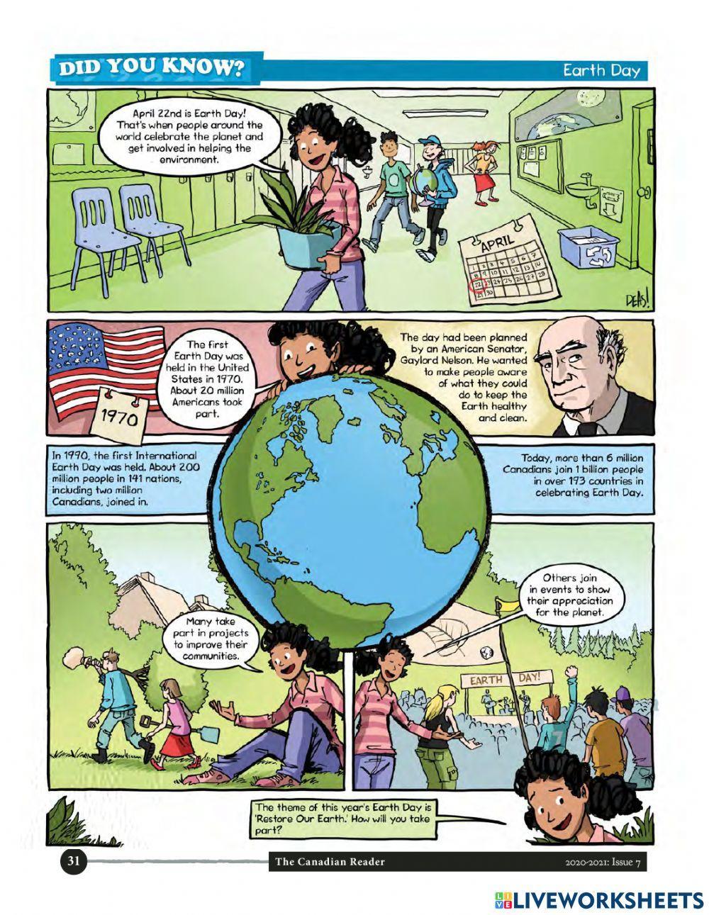 Earth Day comic