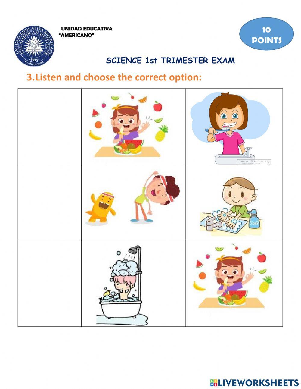 Science 1° trimester evaluation (2)