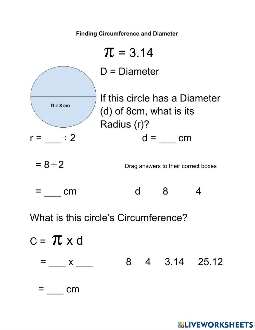 Finding Circumference and Diameter