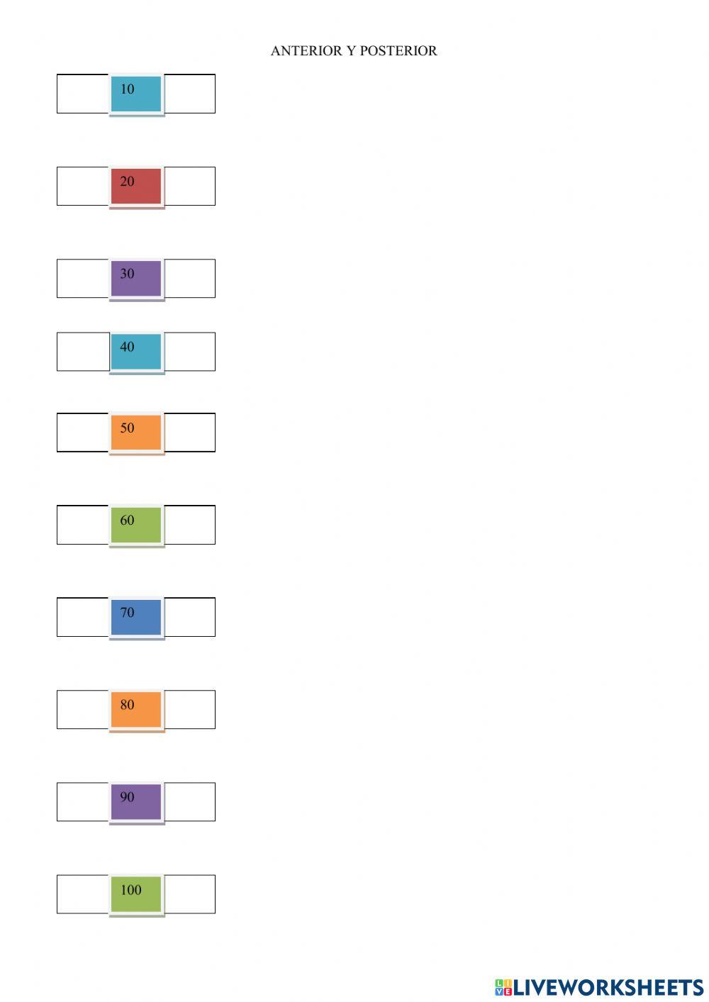 Anterior y posterior. oaoa