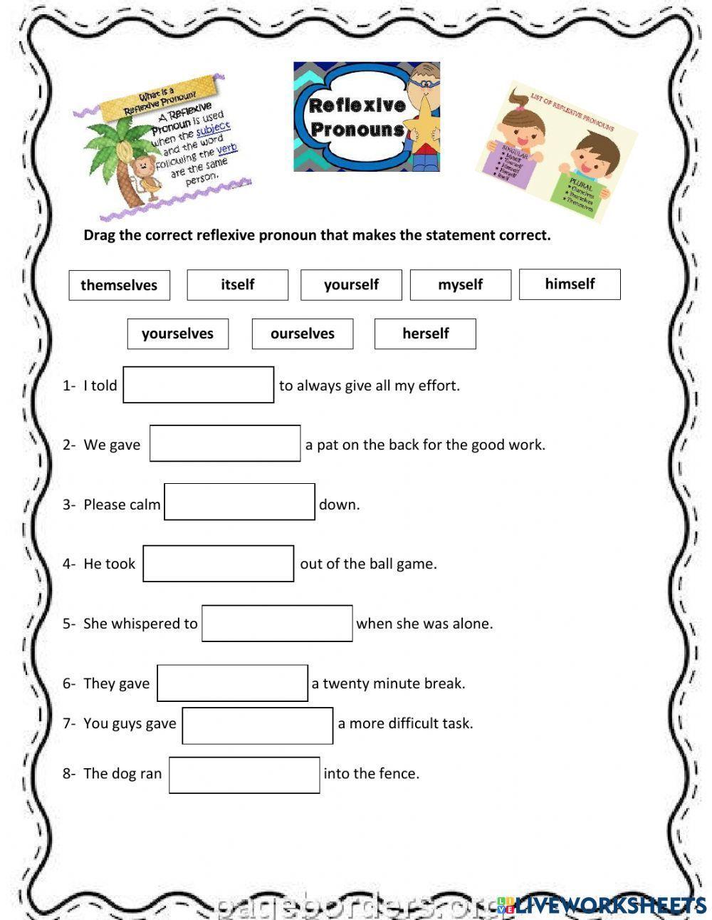 928971 Reflexive Pronouns Halanams LiveWorksheets 928971 Reflexive Pronouns Halanams LiveWorksheets