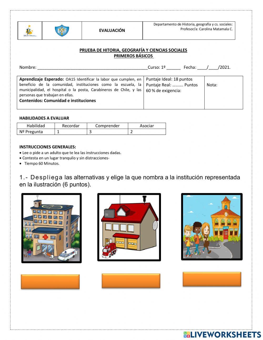 Prueba Comunidad e Instituciones