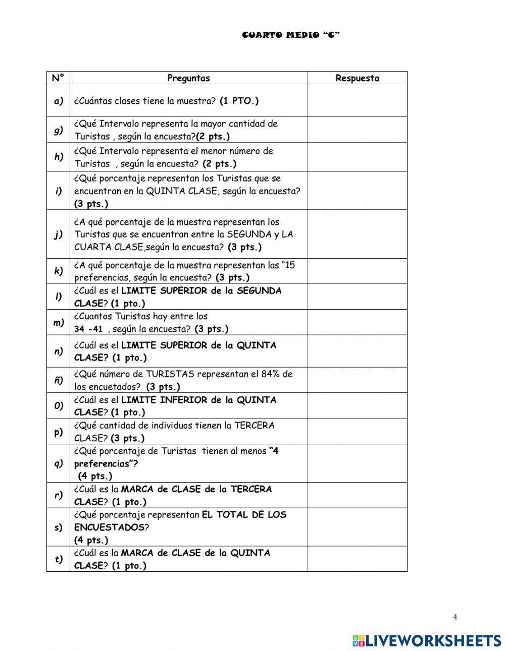 Tabla de datos agrupados y no agrupados