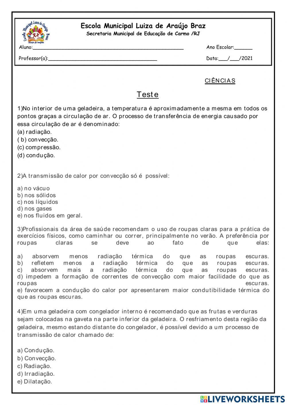 Transmissão de calor