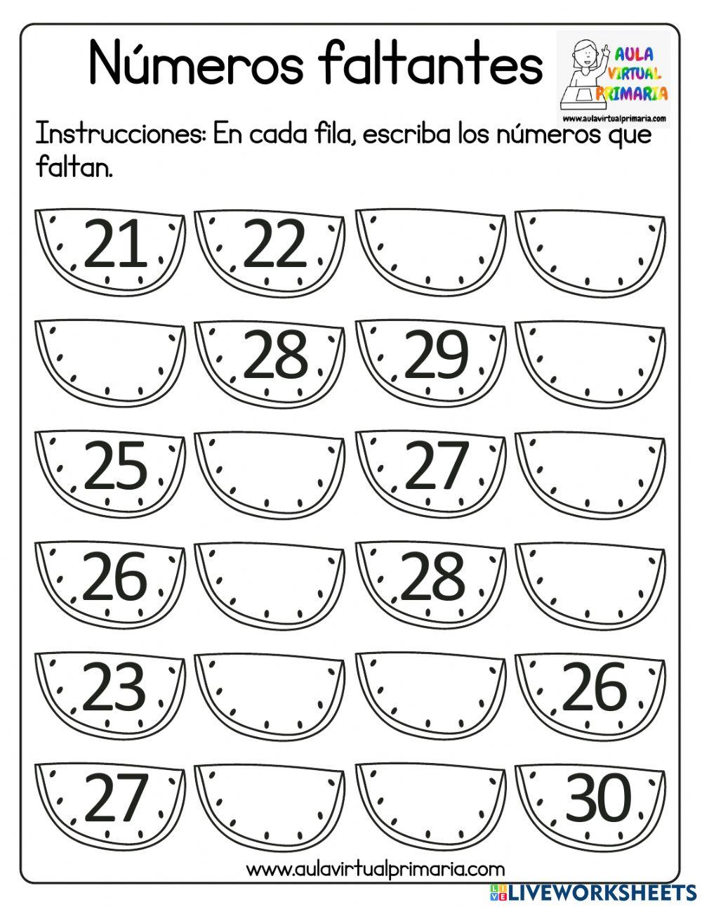 Numeros faltantes