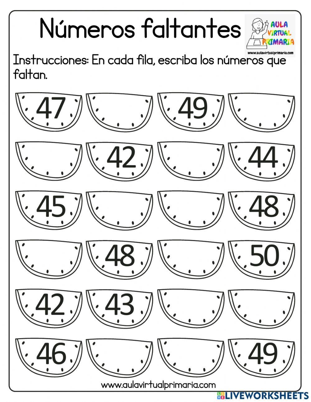 Numeros faltantes