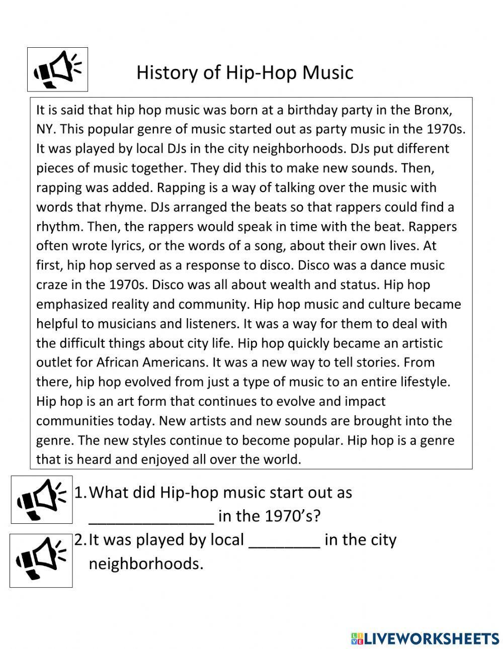 History of Hip Hop