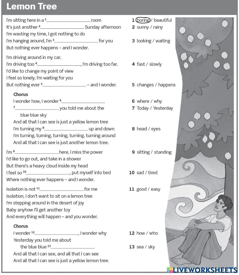 AEF 1 - Unit 6C - Lemon Tree