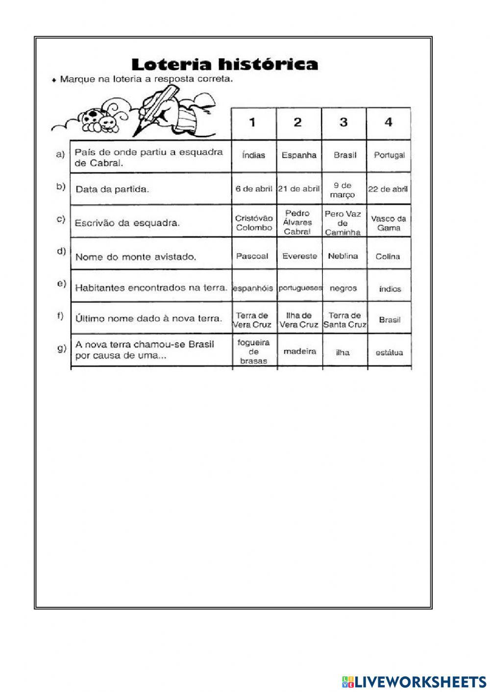 Atividade de História