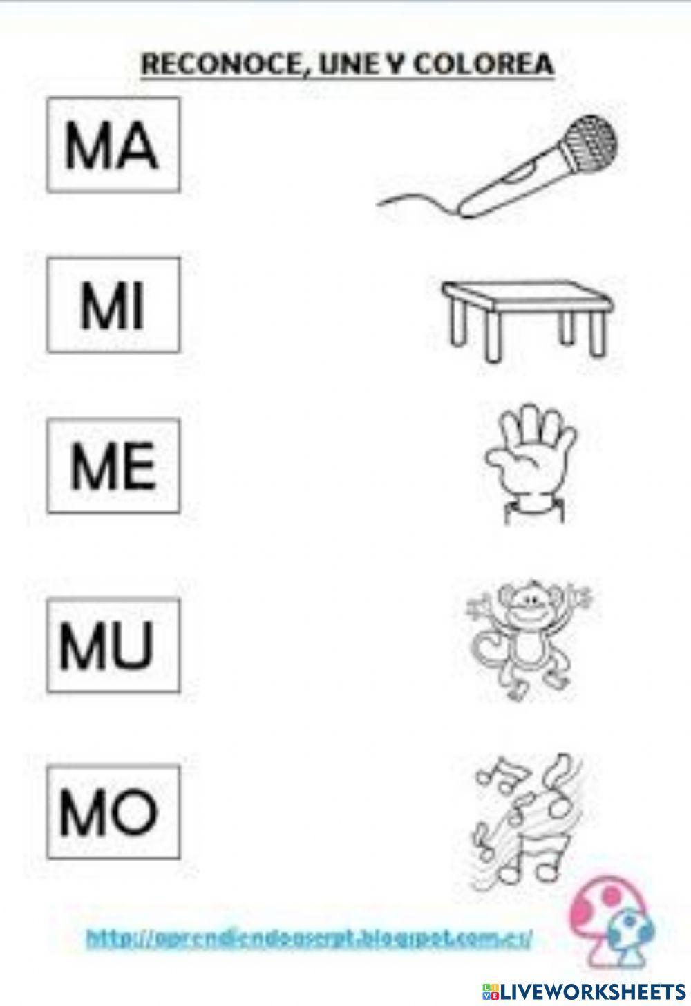 Conociendo la ma me mi mo mu