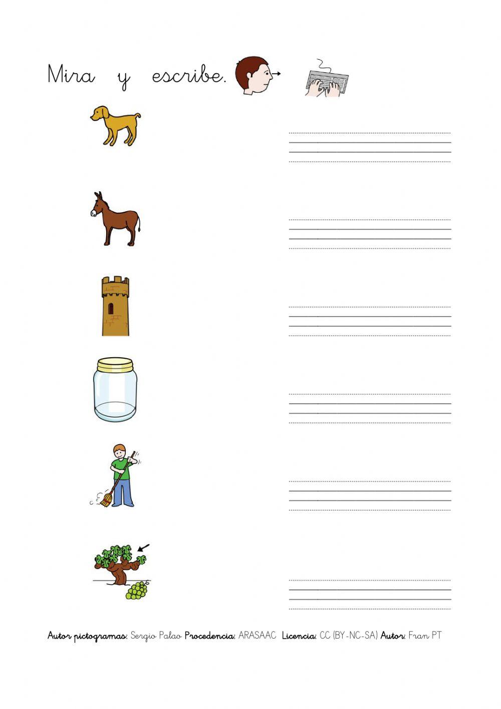 Escribir palabras con rr. (con sonido)