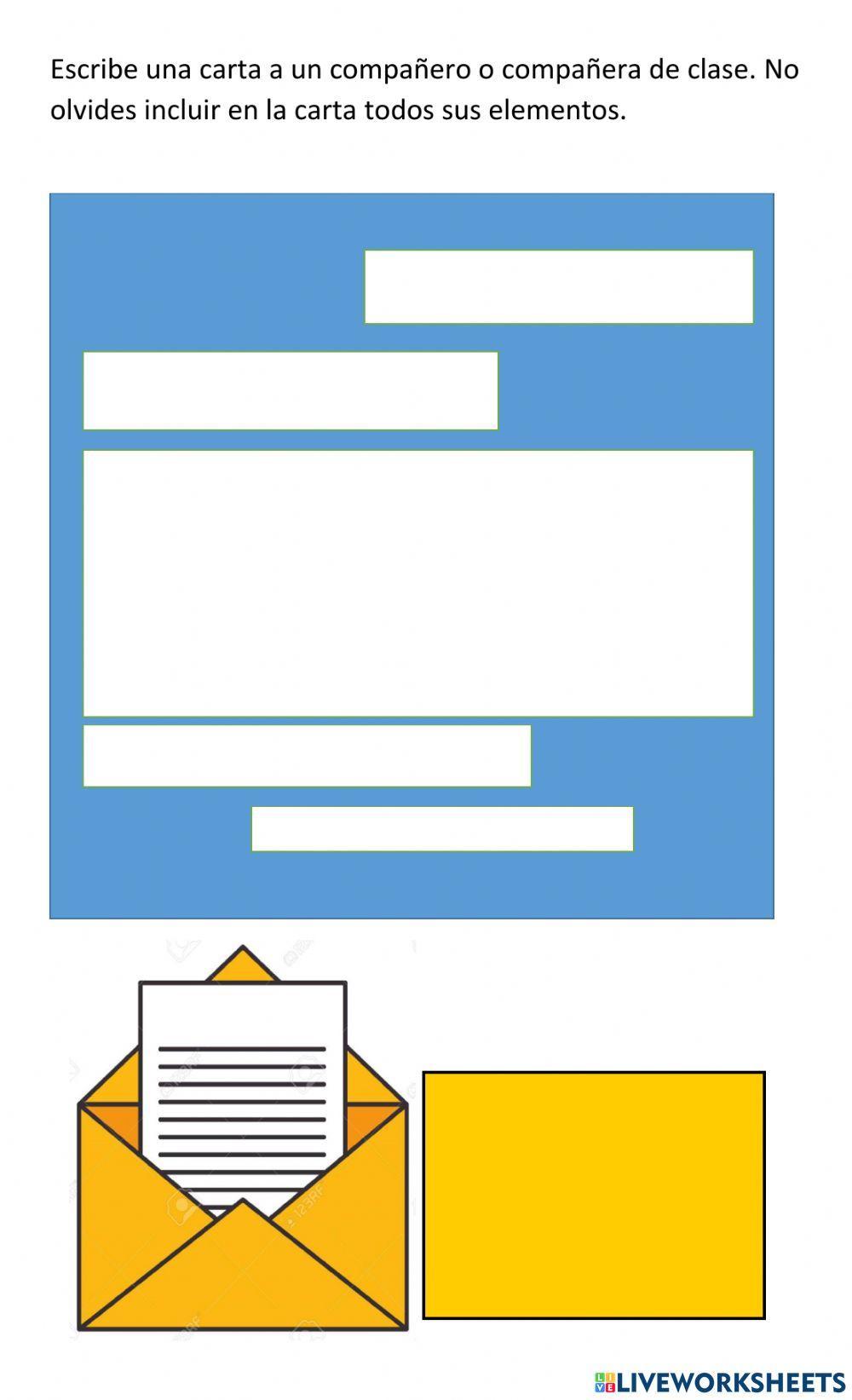 La carta y el sobre de la carta La carta y el sobre de la carta