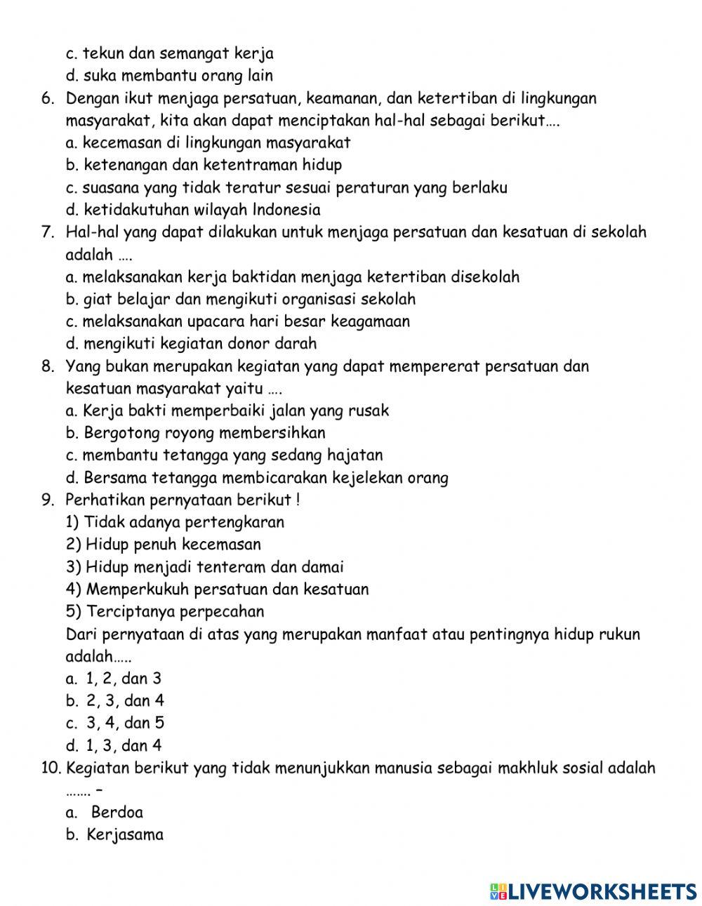 Latihan Soal Kelas 5