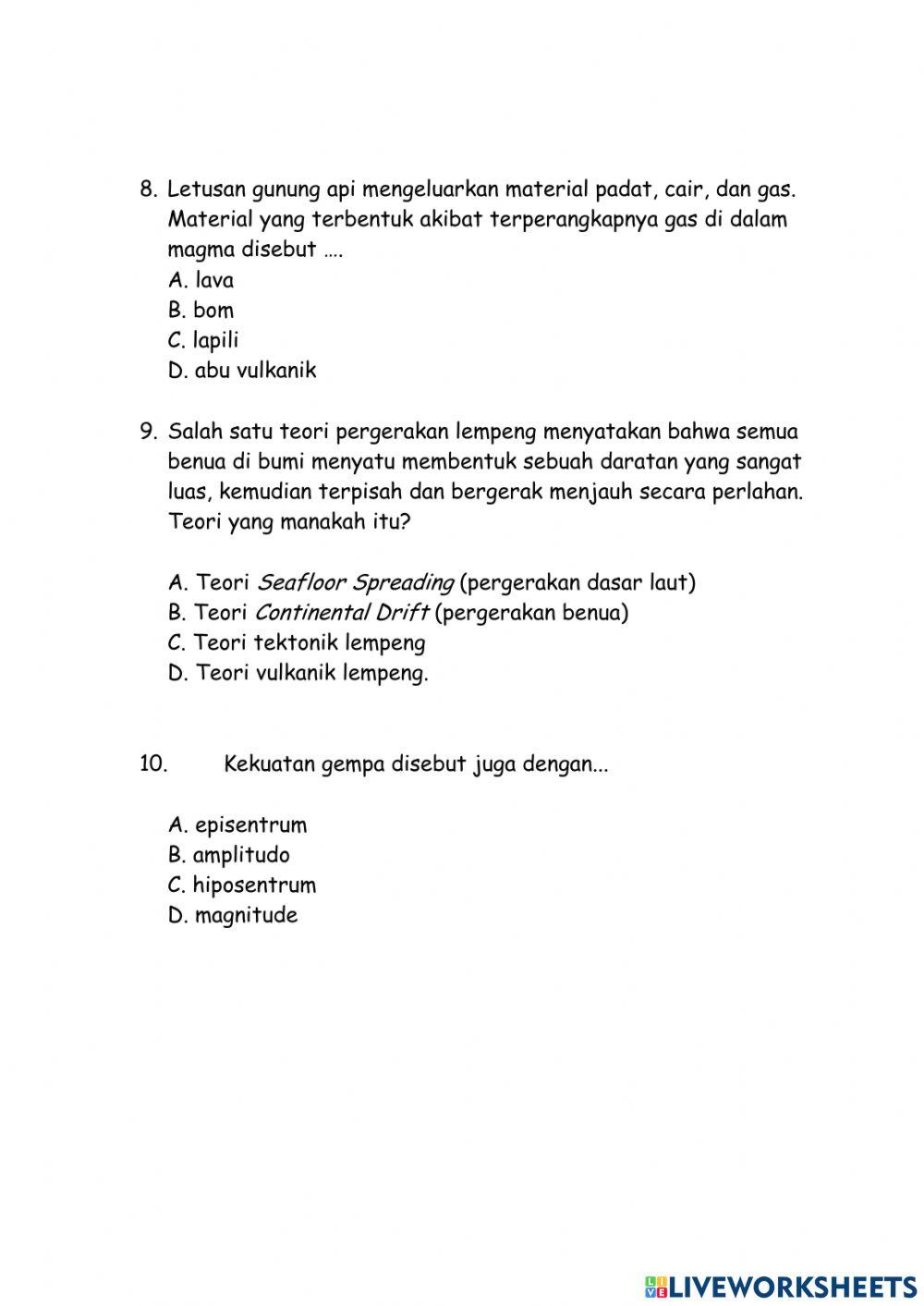 Ulangan Lapisan Bumi