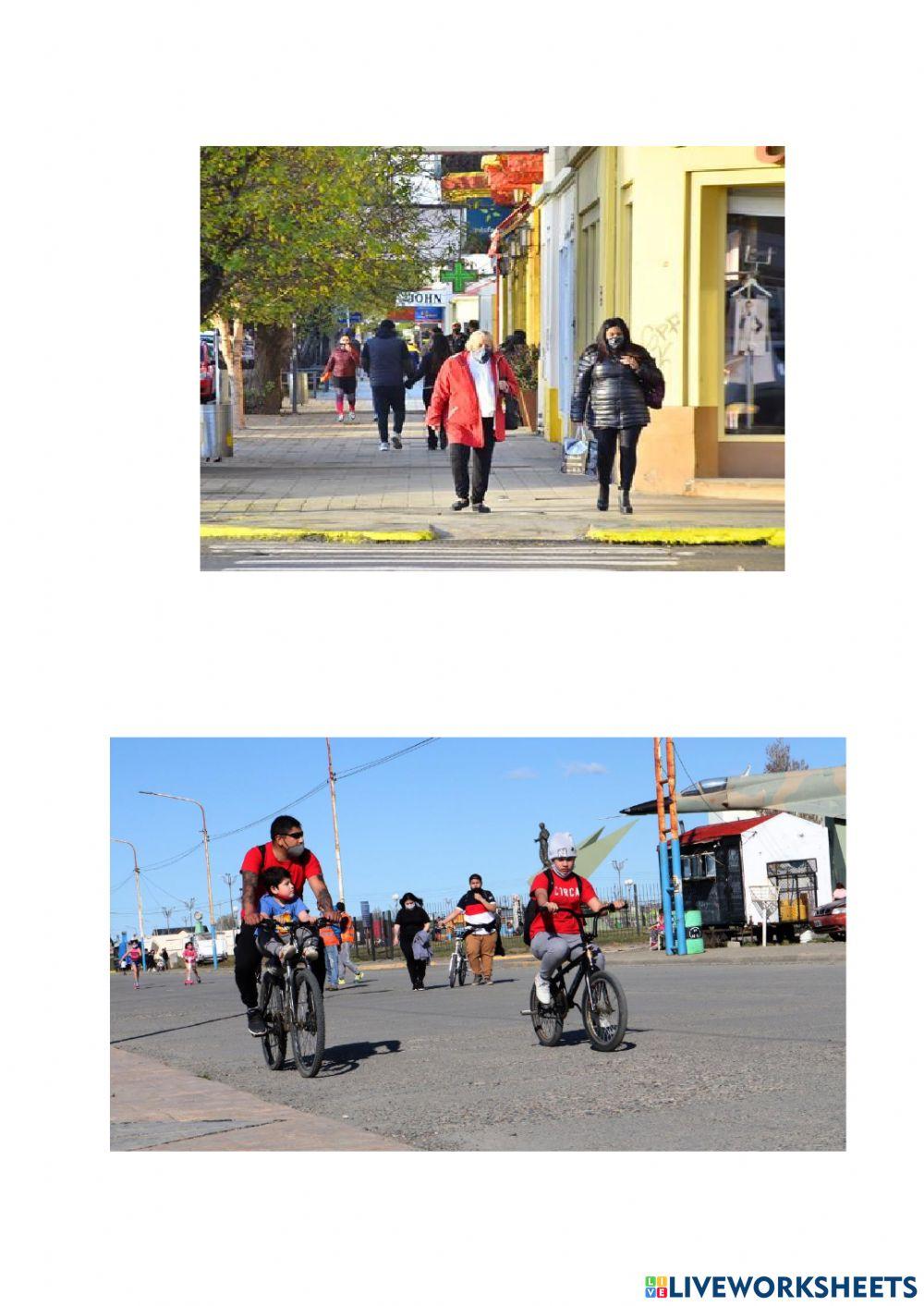 Observar una imagen y escribir oraciones