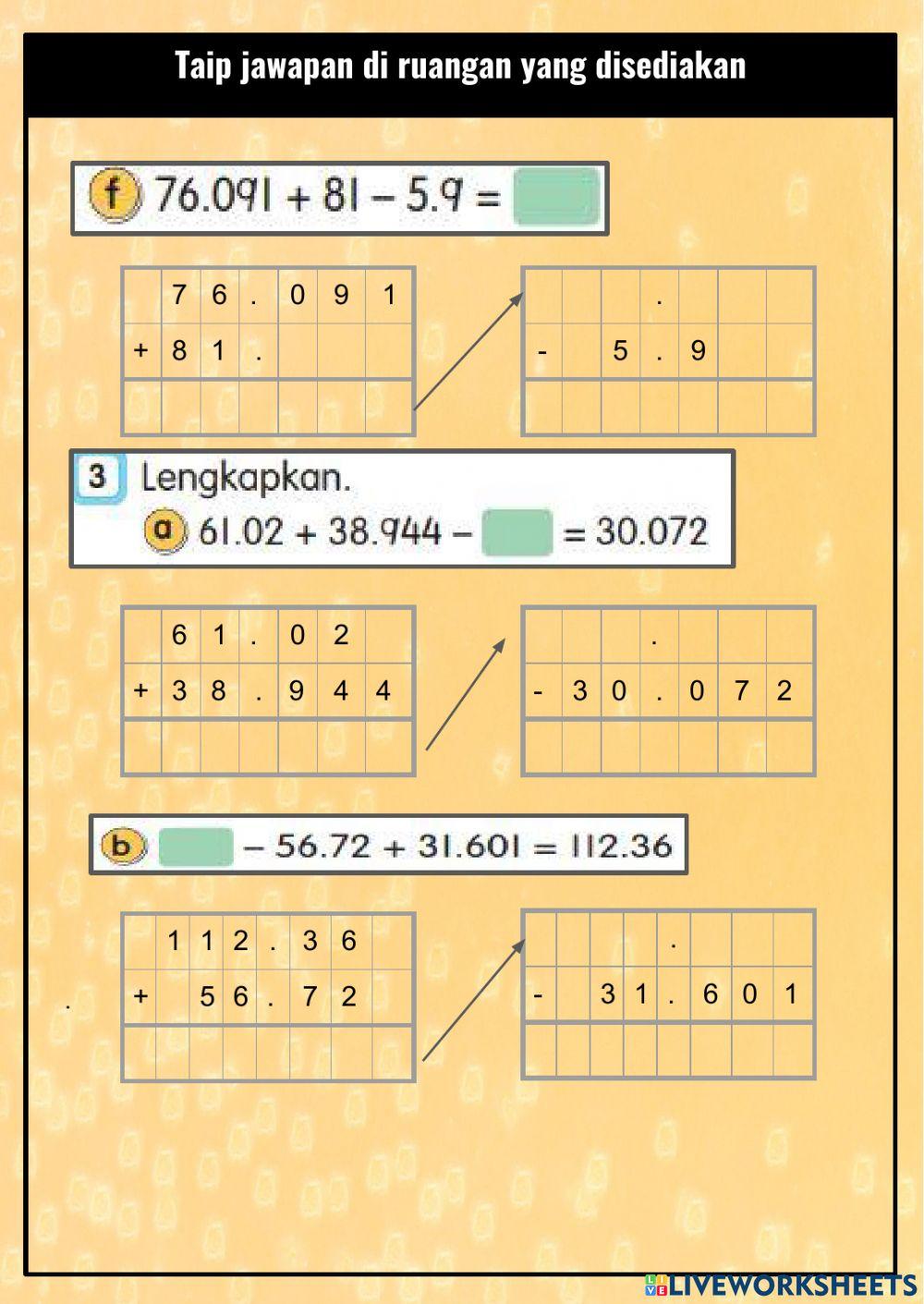 Matematik Tahun 5