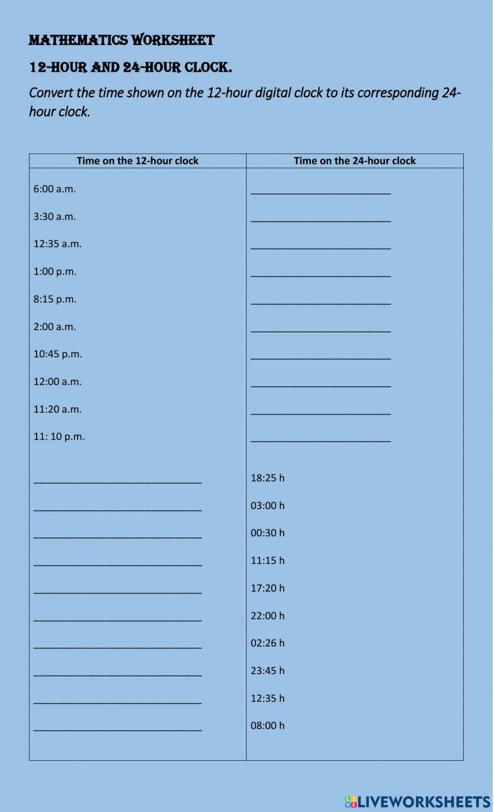 930776 | 12hr & 24hr clocks | Karlene Antoine-Miller