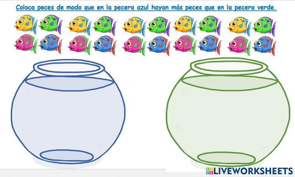 Comparar y armar colecciones de más y menos