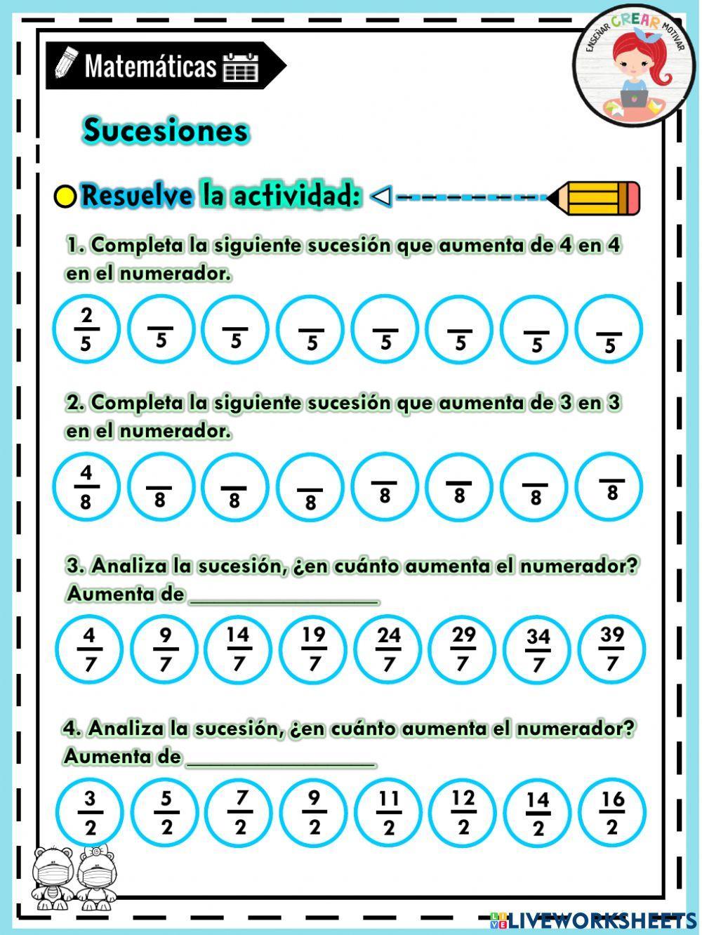 Sucesión en las fracciones