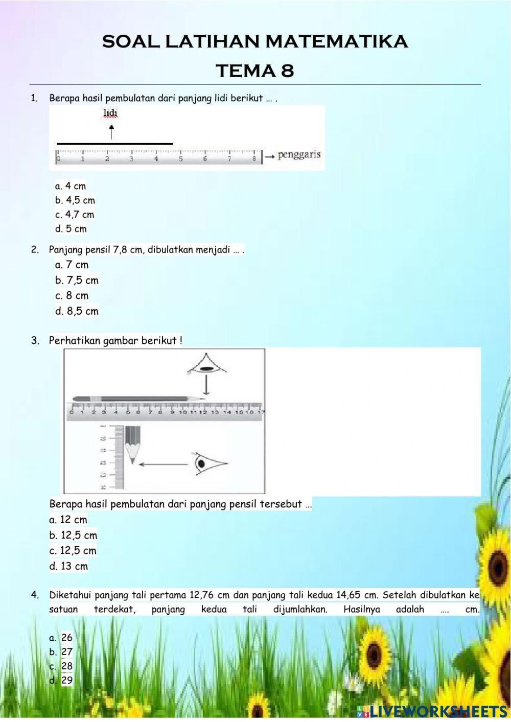 Pembulatan Hasil Pengukuran Panjang