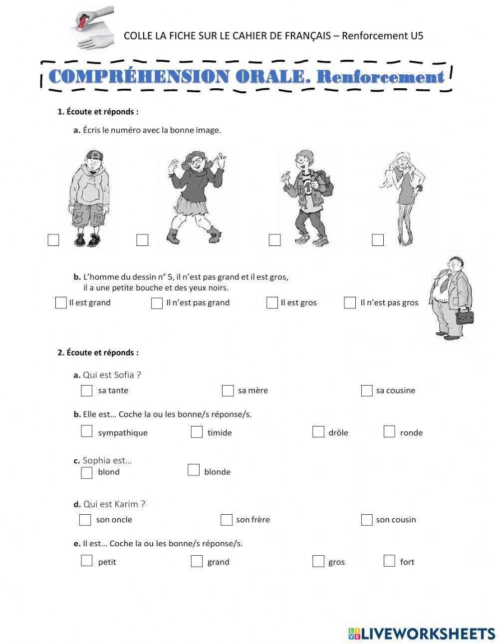 C.O. Renforcement Unité 5 Description physique