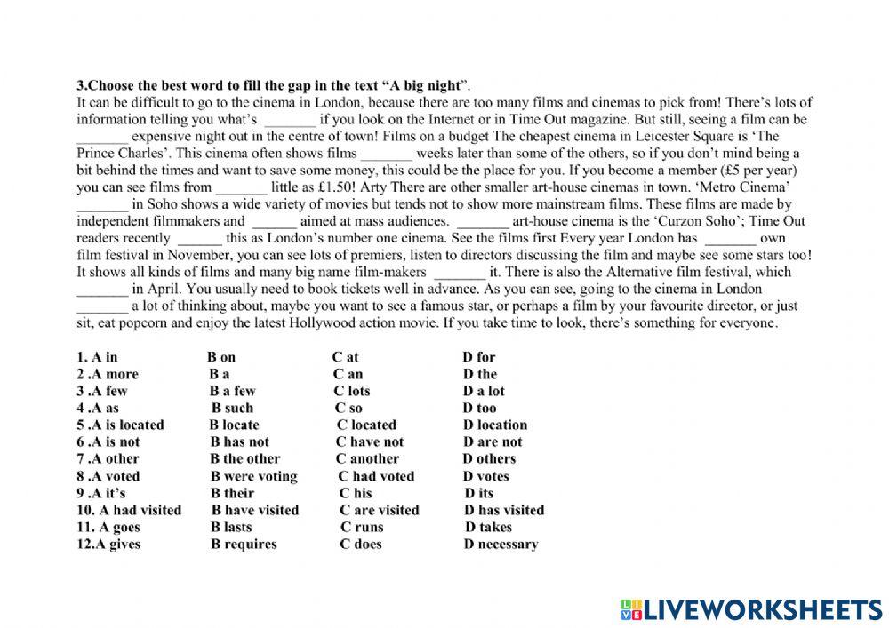 Test. Form 9- var. 2.
