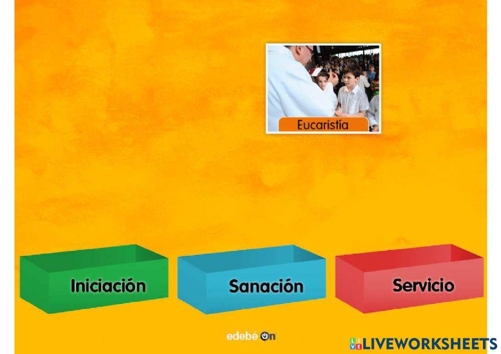Clasifica estos sacramentos