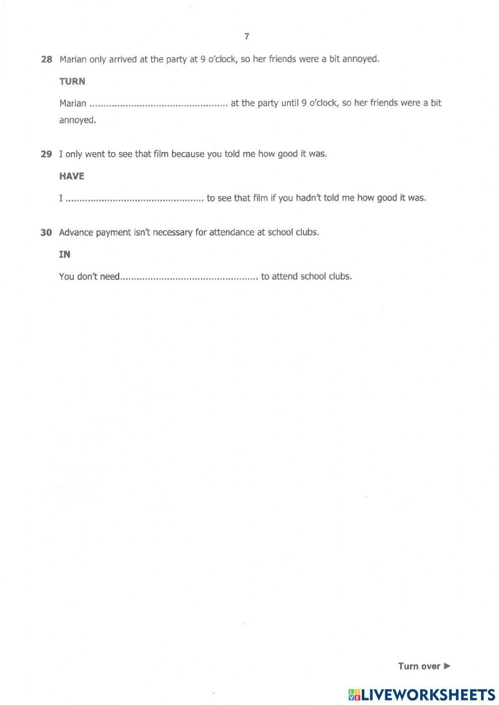 Cambridge b2 first reading and use of english parts 1 4