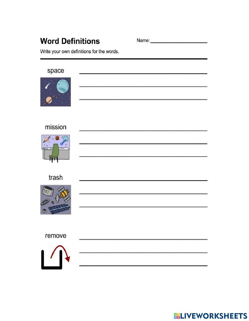 Removing Trash Word Definitions Removing Trash Word Definitions