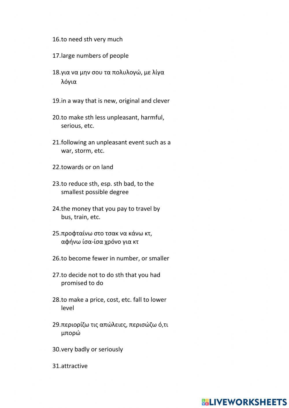 Targeting Proficiency Module 10 (10.41-10.81)