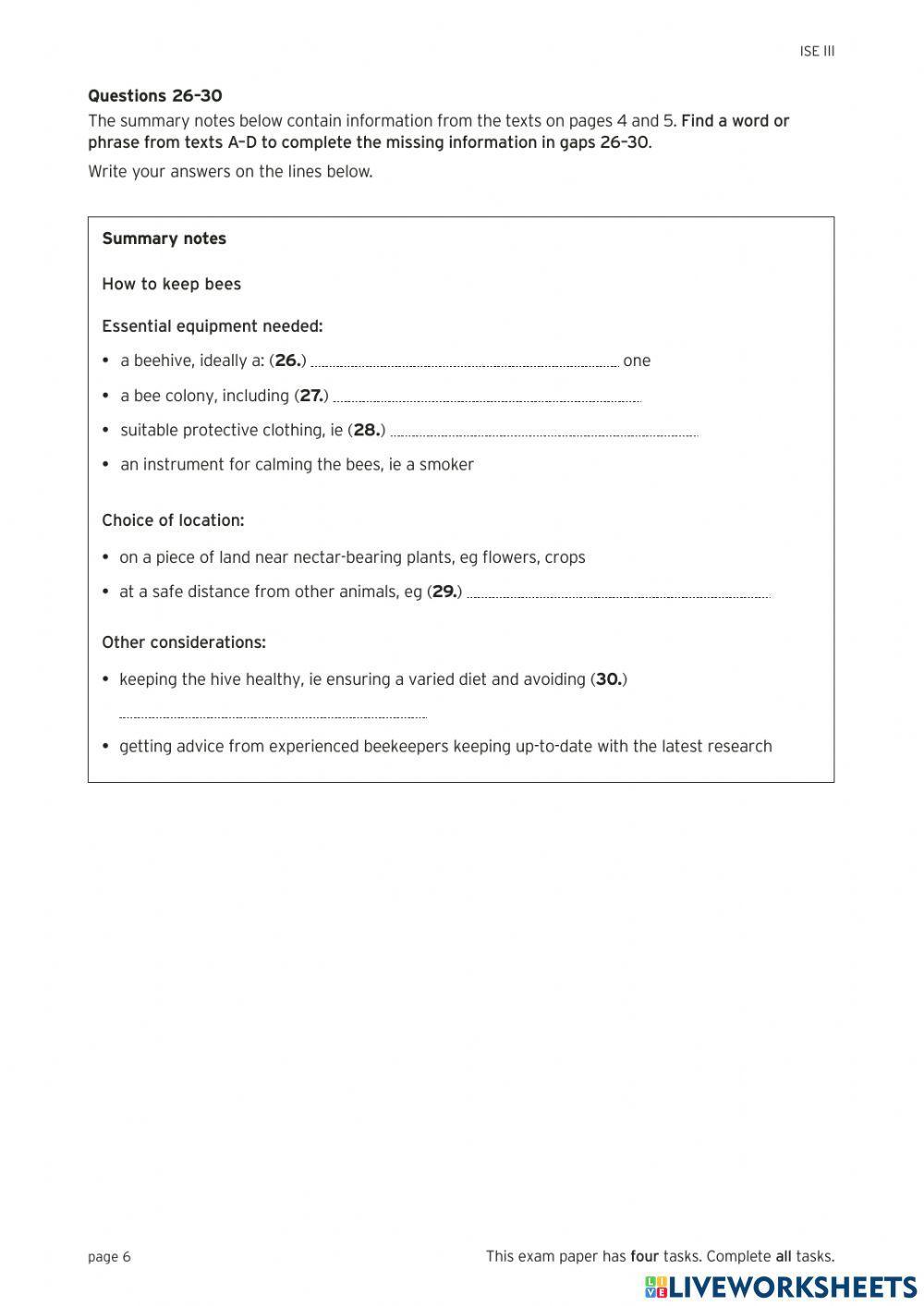 Trinity ise iii sample 2