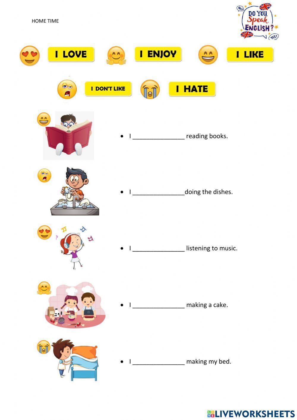 Like, don't like, hate...