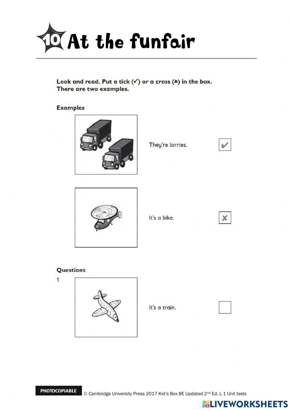 Kids Box 1 - Test Unit 10