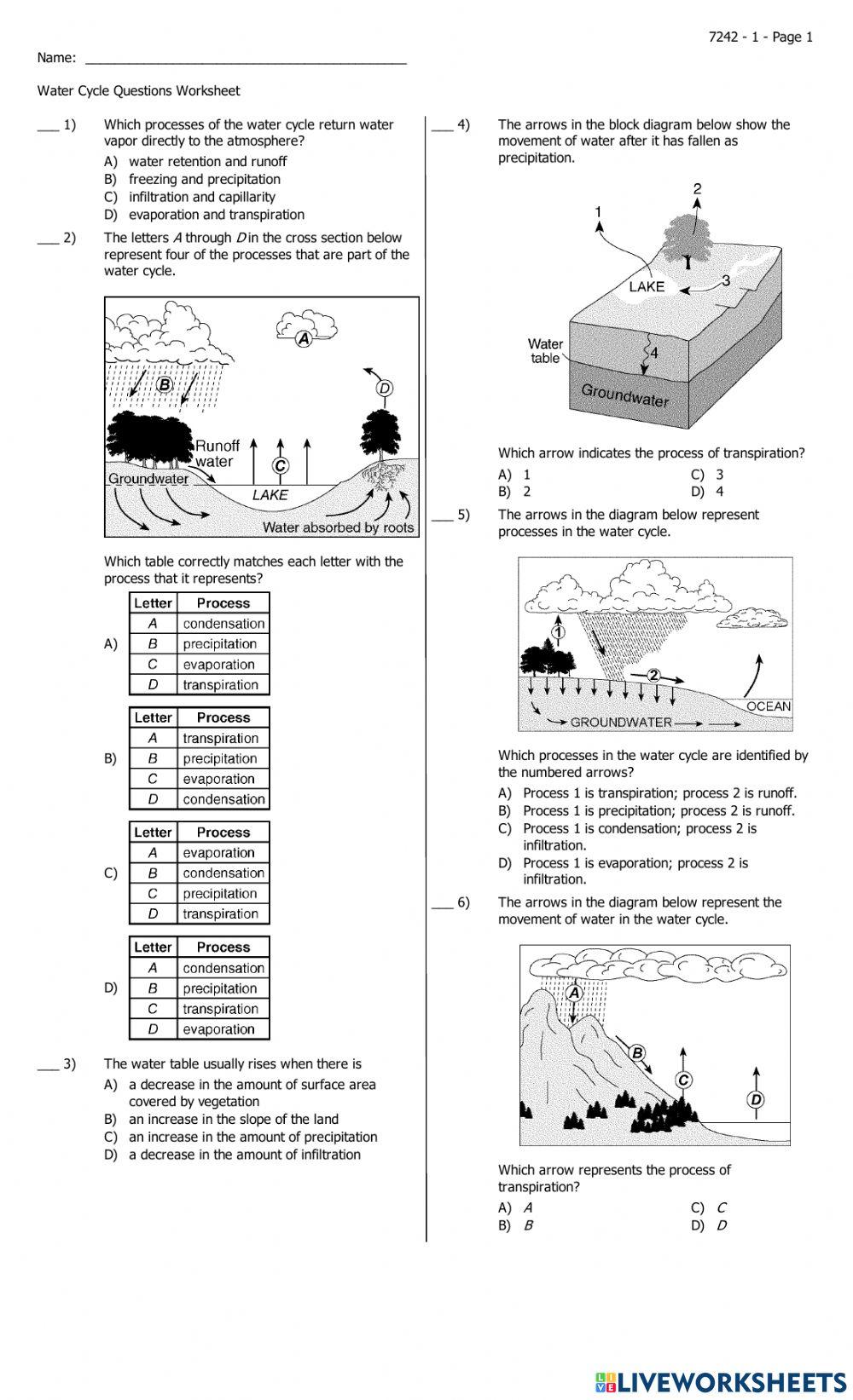 The Water Cycle Quiz