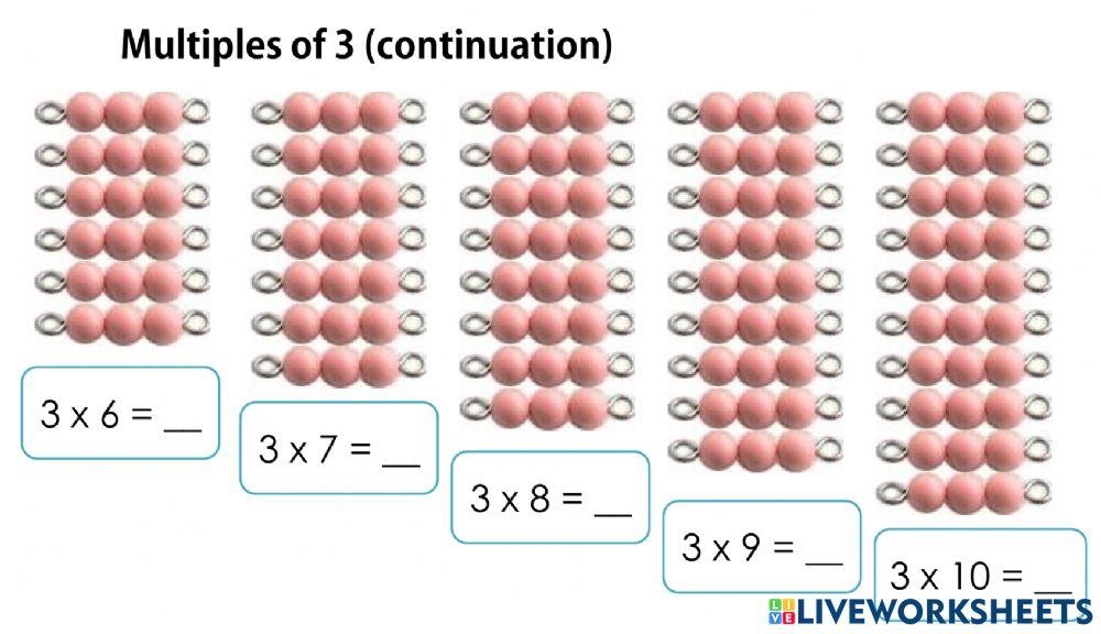 Multiples of 3