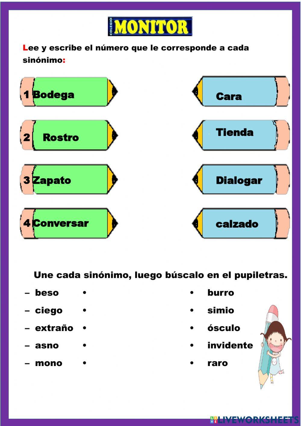 Sinónimo y antónimo