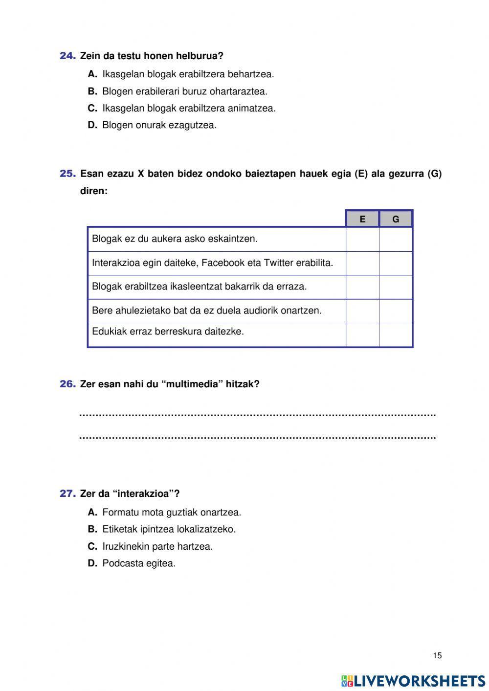 5 arrazoi eskolako bloga erabiltzeko