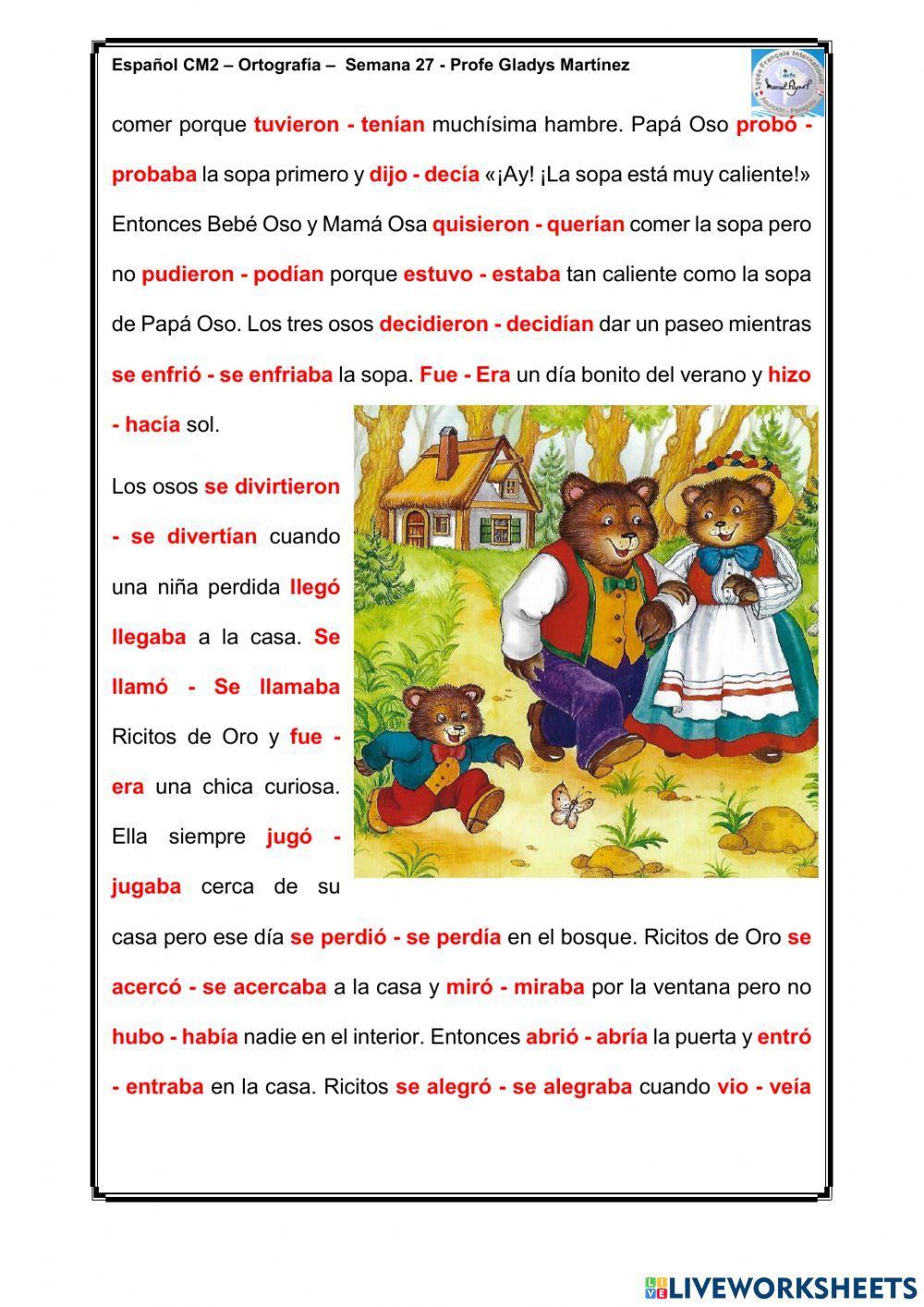 Pasado perfecto e imperfecto