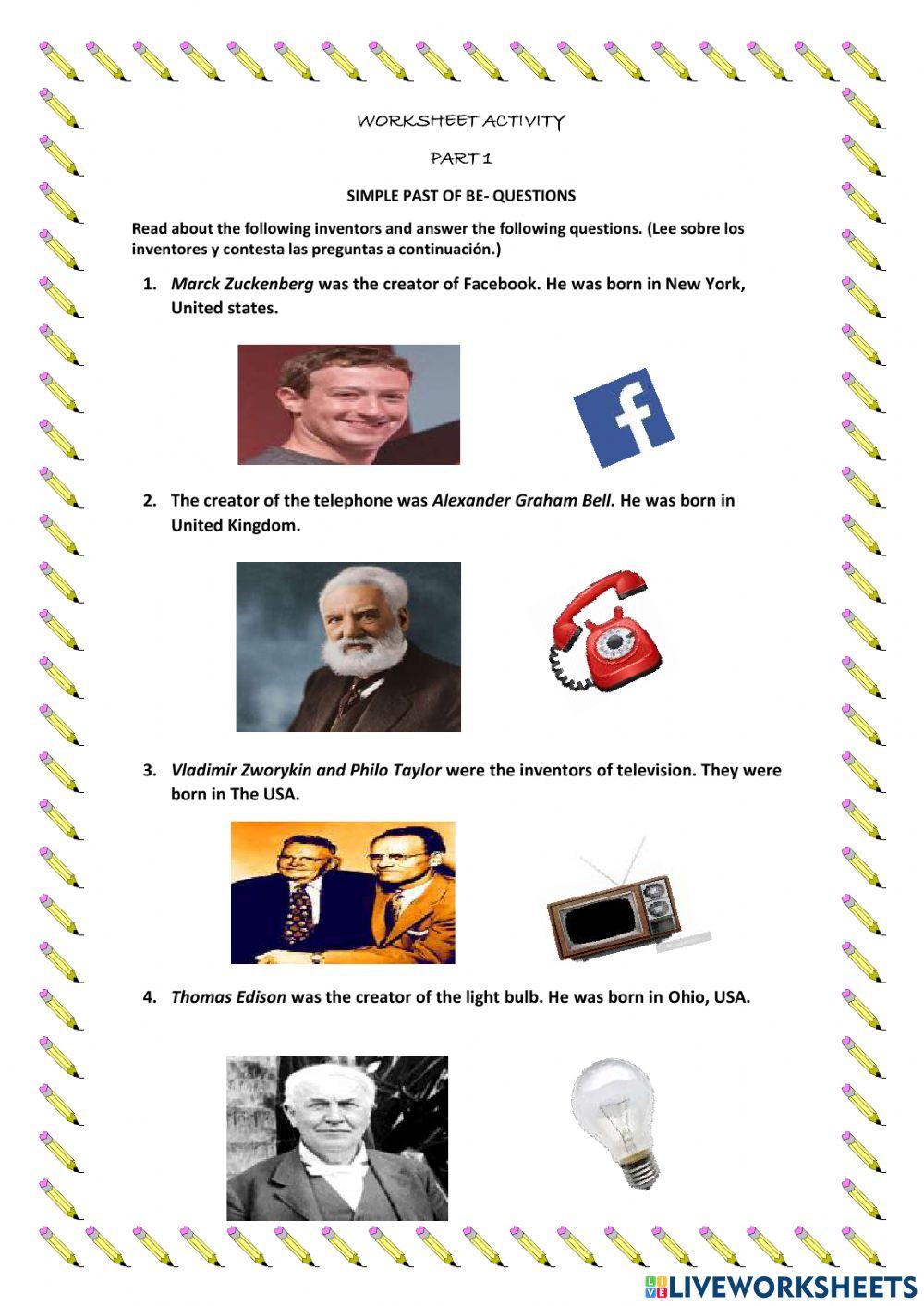 Yes-no questions with past of be