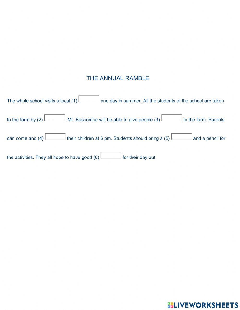 PET Listening Part 3