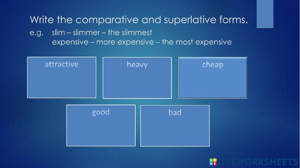 Degrees of comparison 1