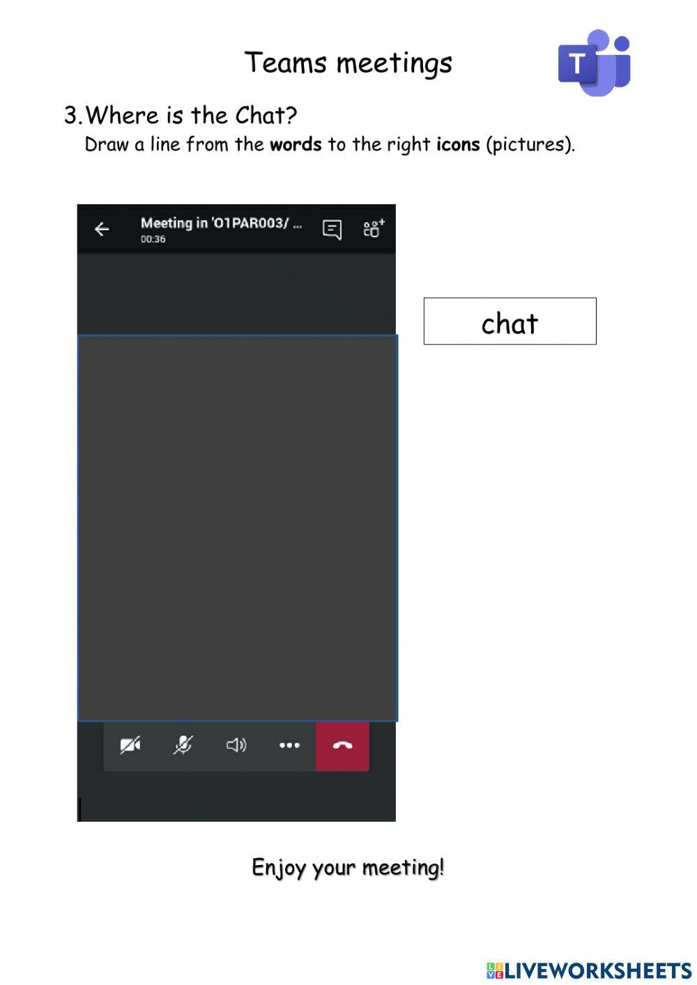 Using Teams for online classes - mute, video, chat
