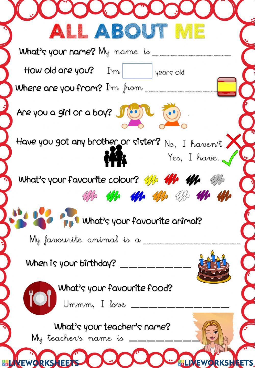 932466 all about me listen to the questions given in